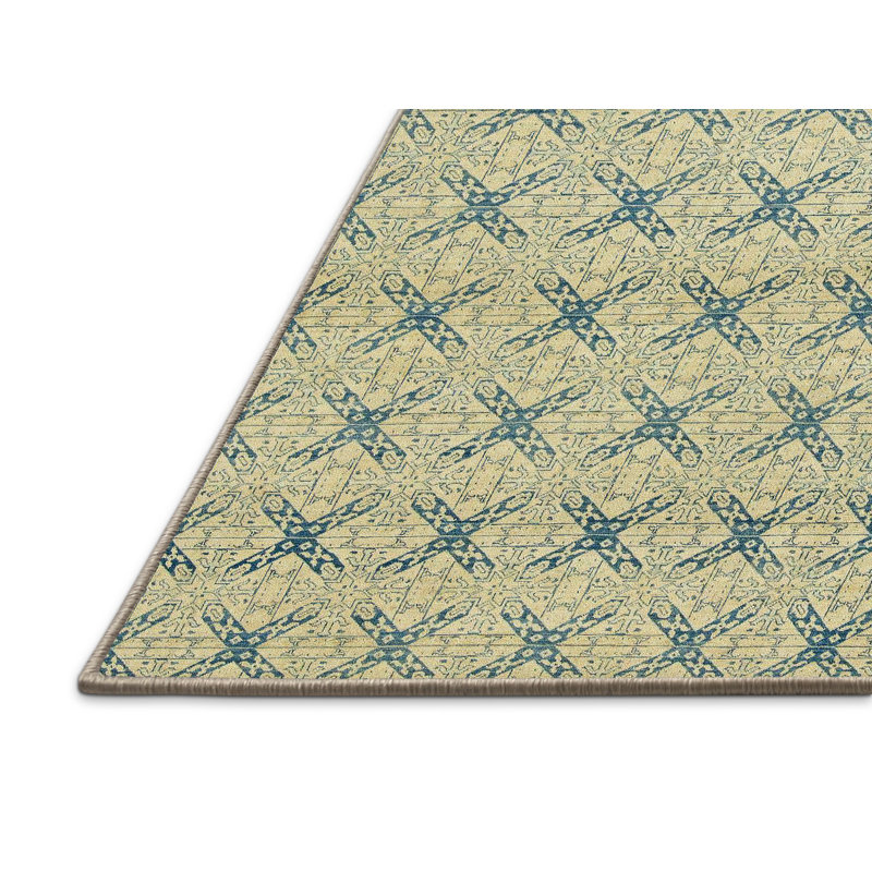 Abstract Indoor Rug, Rectangle 7' x 9'