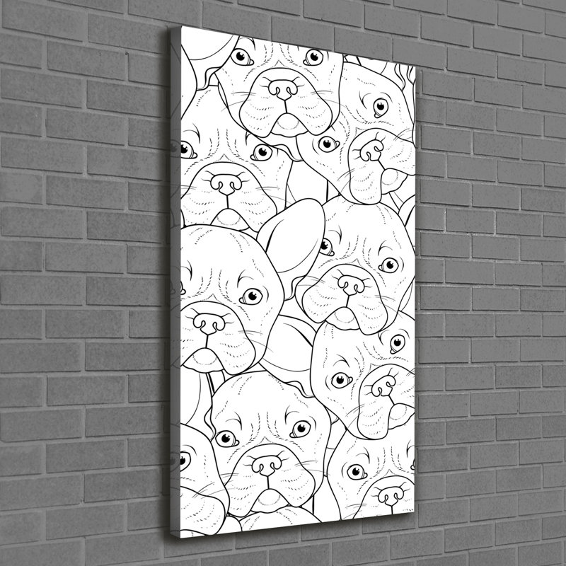 Buckhead French Bulldogs - Wrapped Canvas Print