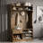 Hall Tree With Bench, 5-In-1 Entryway Storage Solution, 3-Layer Flip Shoe Cabinet, 7 Coat Hooks, And Drawer-974522569