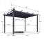 13 pi. L 10 pi. Pergola en aluminium avec auvent-94401570
