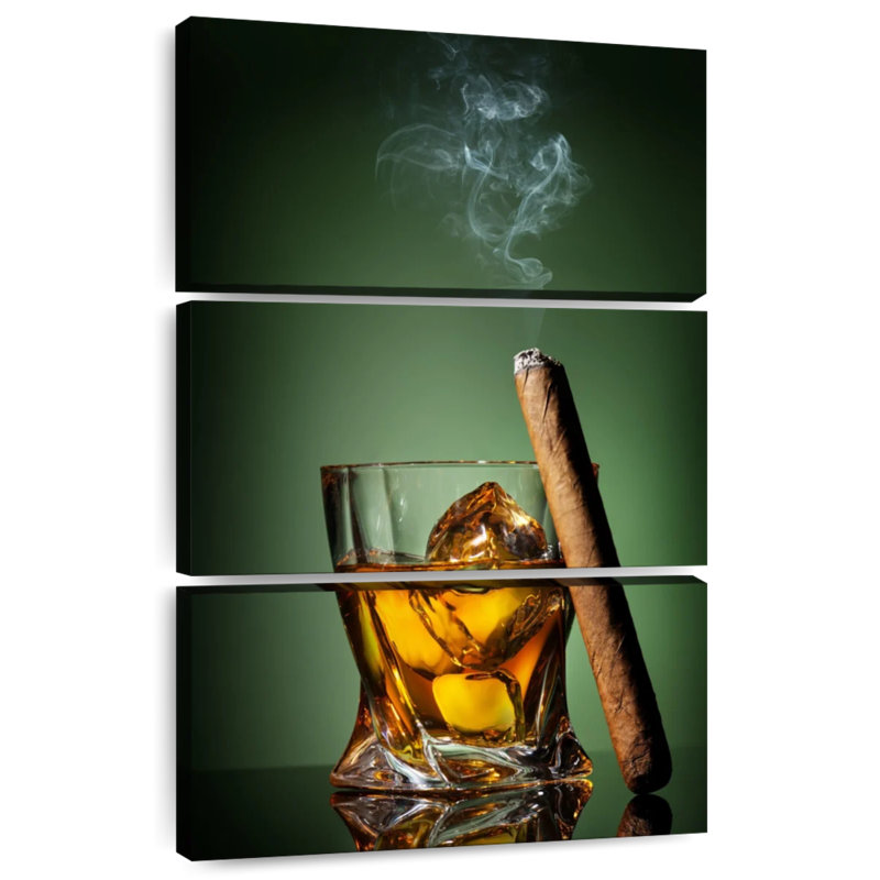 Yarlin Cold Whiskey And Cigar, 38" H x 24" W