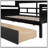 Daybed With Wood Slat Support, Bedside Shelves, And Two Drawers For Versatile Storage And Comfort-545752382-545752353