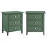 Ainis 22.75" W Wood 3-Drawer Nightstand (Set of 2)