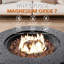 Czinege Round Concrete Propane Fire Pit Table-1513331509