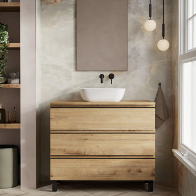 Sabree 1mm Double Bathroom Vanity with Basin