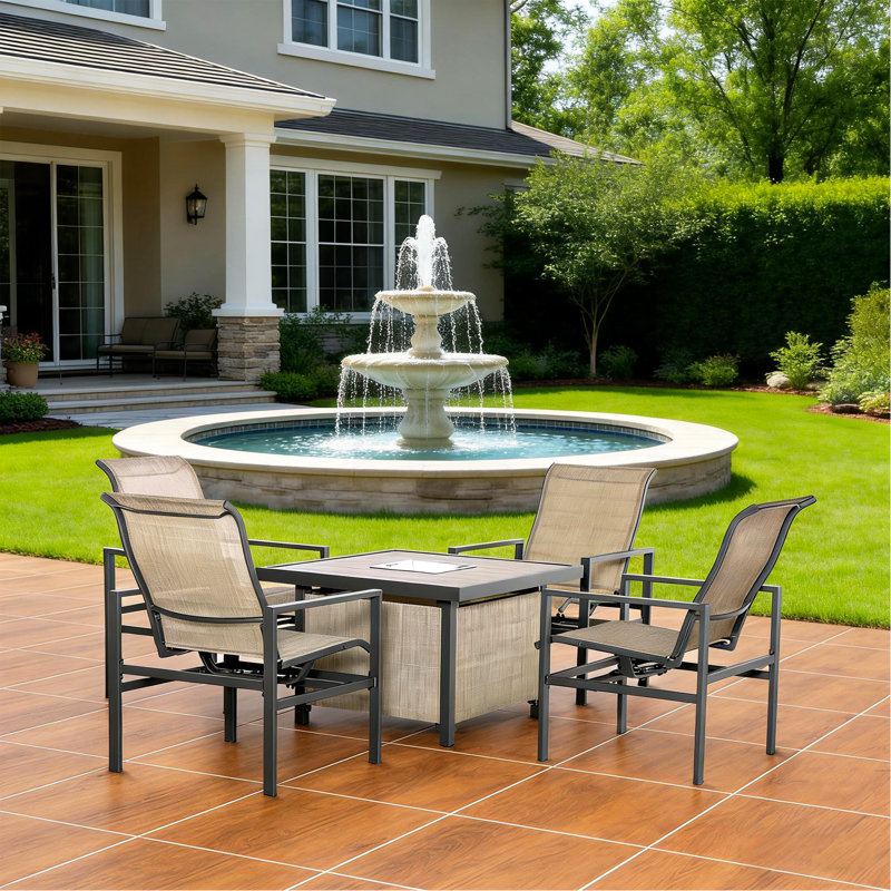 Ensemble de mobilier de patio extérieur, ensemble de mobilier de patio 5 pièces