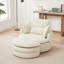 Fauteuil pivotant moderne surdimensionné avec repose-pieds avec rangement lune-1963198367