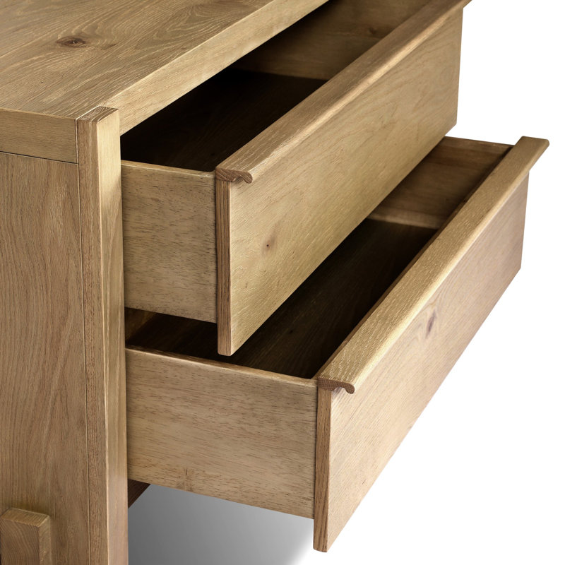 Aramis 2 - Drawer Nightstand, Sandy Oak Resawn
