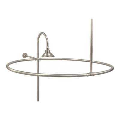P0757 Enclosure with 32" Round Shower Ring and 12" Wall Brace