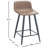 Heilman Upholstered Counter Stool with Metal Frame-138693718