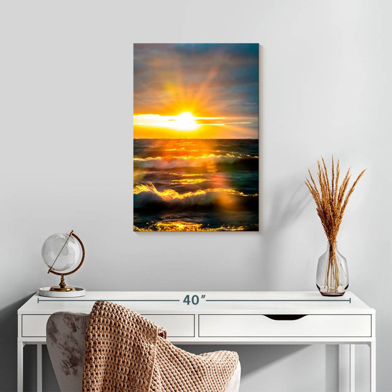 Gillard Sunrise Over Ocean I, H 24 po x l 16 po