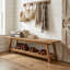 Solid Wood Storage Bench