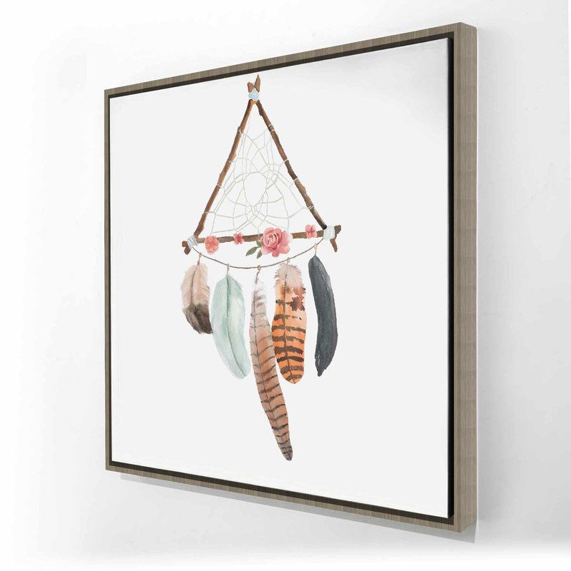 Triangular Dream Catcher - Spiritual Canvas Art