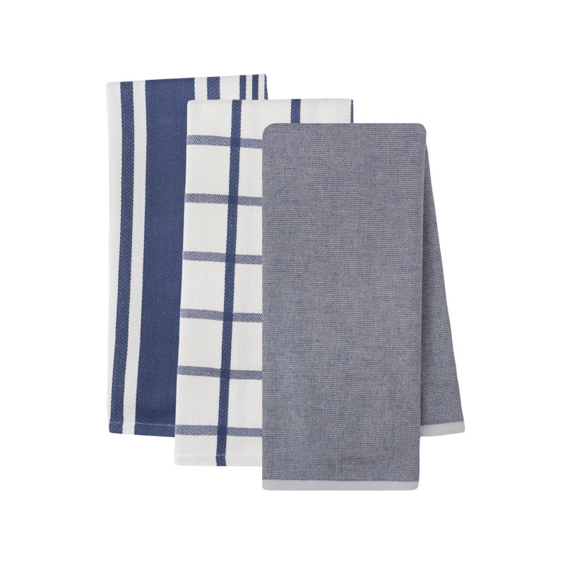 Printed Microfiber Dishtowel Set/2, Blue