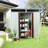 6Ft X 5Ft White Outdoor Metal Storage Shed - Galvanized Iron Frame Sturdiness Steel Panels Transparent Endurance Plate For Better Lighting Sliding Doors With Lock Simple Diy Assembly Construction To-122098289