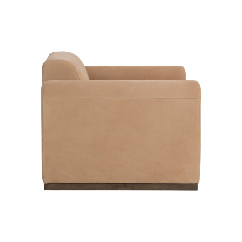 Lounge Chair, Brown Genuine Leather