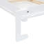Grand lit mural blanc, un meuble peu encombrant pour toutes les pièces avec des caractéristiques faciles à utiliser: chambre d'amis, bureau à domicile ou salle de sport, aucun sommier requis