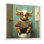 Keiontay, jolie vache lisant un journal dans la salle de bain - vache, art mural