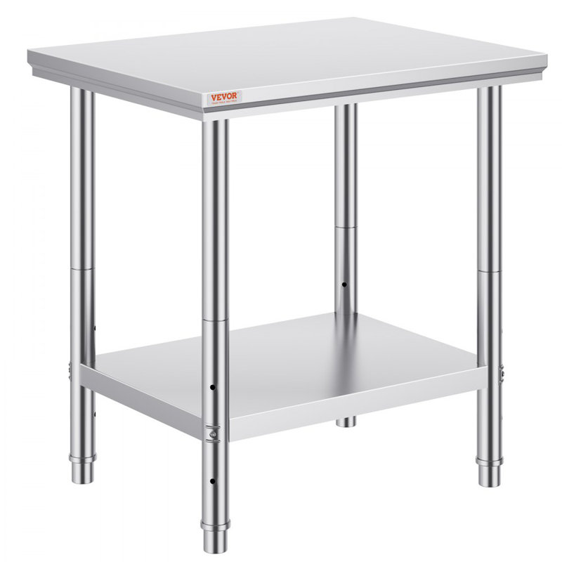 Commercial Worktable & Workstation 24 x 30 x 32 Inch Stainless Steel Work