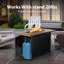 Foyer de table au propane de 42 pouces et 50 000 BTU certifié CSA - Pour patio / terrasse / jardin, avec couvercle et pierre de lave