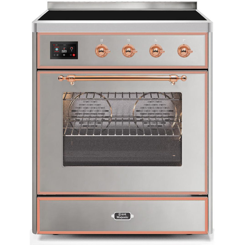 Cuisinière à induction 40 pouces avec 6 éléments à induction ILVE Majestic II Series (porte en verre)