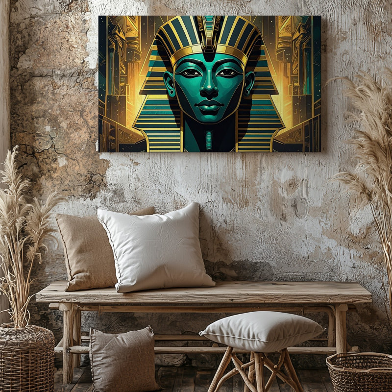 Toile Cyber Pharaoh, H 9 po x l 12 po