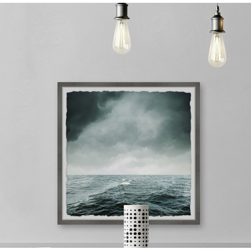 Rough Seas - Single Picture Frame Print, 81cm H x 81cm W x 3.81cm D