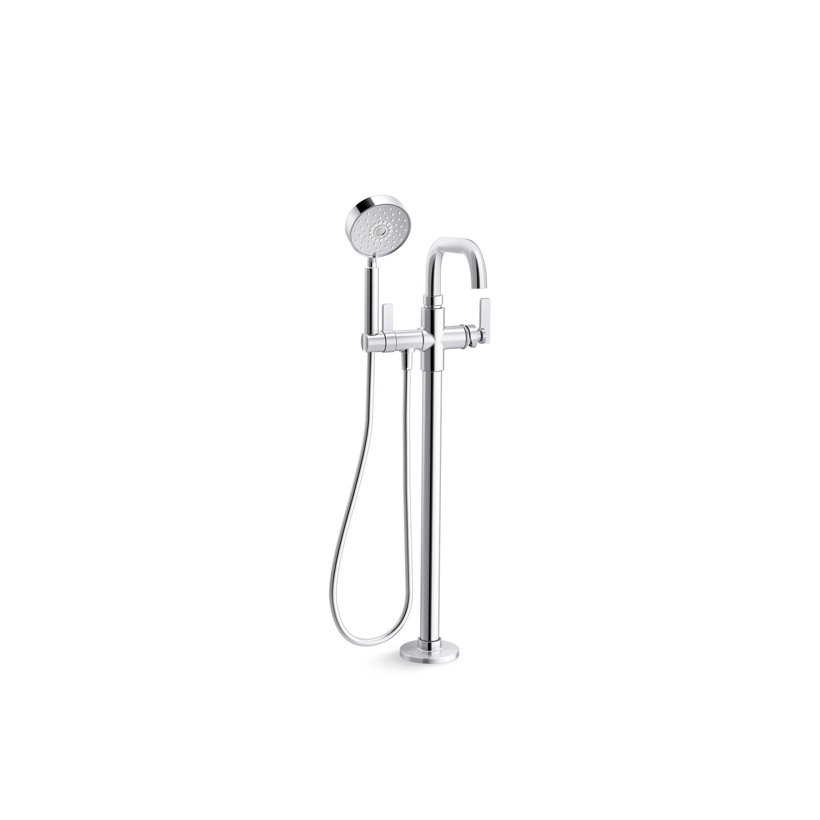 Castia Freestanding Bath Filler Trim, Polished Chrome
