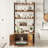 Litter Box Enclosure With Shelves And Doors-778355560
