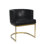 Owen Leather Dining Chair (Modern Black)