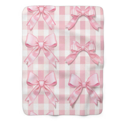 Couverture de sherpa 1 pièce Bow Flirt