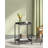 2-Tier Outdoor Table, Small Side End Table with Tray Storage-1645345091