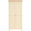 Clower 2 Door Solid Wood Wardrobe