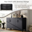 Starlight 4-Door Accent Cabinet, Buffet Cabinet Sideboard For Kitchen Dining Room-2077687342