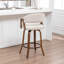 Tabouret de comptoir pivotant rembourré Providence