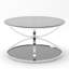 Table basse moderne en verre 31,50 "avec 2 niveaux-806798869