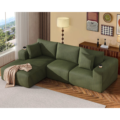 Modular Sofa Bed: No-Assembly Sectional Sleeper With Removable Pillows & Customizable Layout