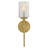 Witt Single Light Bath Vanity Wall Sconce with Clear Hobnail Glass-2008778556