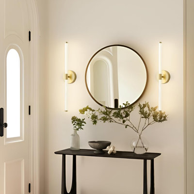 Applique murale, luminaire de salle de bain 2 lumières avec fixation réglable, applique murale verticale ou horizontale moderne pour le couloir de la salle de bain