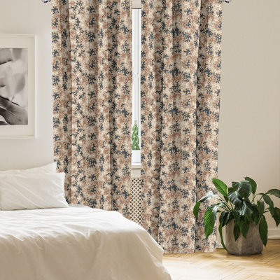 East Urban Home Camo 4-Panel Curtains, Soft Desert Camouflage Spots 138286