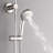 FORNO ACQUA AcquaSPA Retrofit Shower, Overhead Rainfall Shower, Handheld Shower Head, Body Jets, 6 Way Diverter, Brushed Nickel Finish, 2.5 GPM Flow Rate-116472684