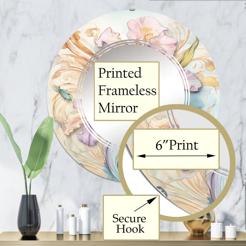 Miroir mural Zendre, 32 po x 32 po