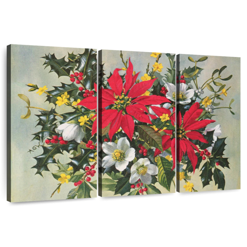 Fleurs de Noël Harnek, H 24 po x l 38 po