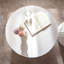Table basse ronde avec 2 tables gigognes en bois pour salon et table d'appoint