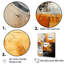 Croissants noir et cuivre - Formes abstraites, impressions sur toile-50184585-50184590