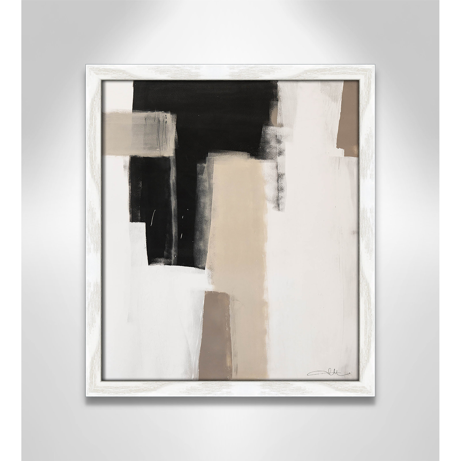Earth Scapes I by Casa Fine Arts, 15" H x 13" W x 1.25" D, White Slim Unmatted Picture Framed