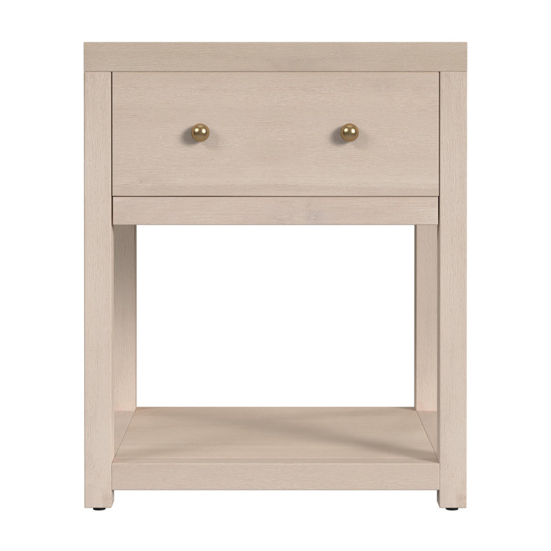 Table de chevet 1 tiroir Celine, Taupe antique