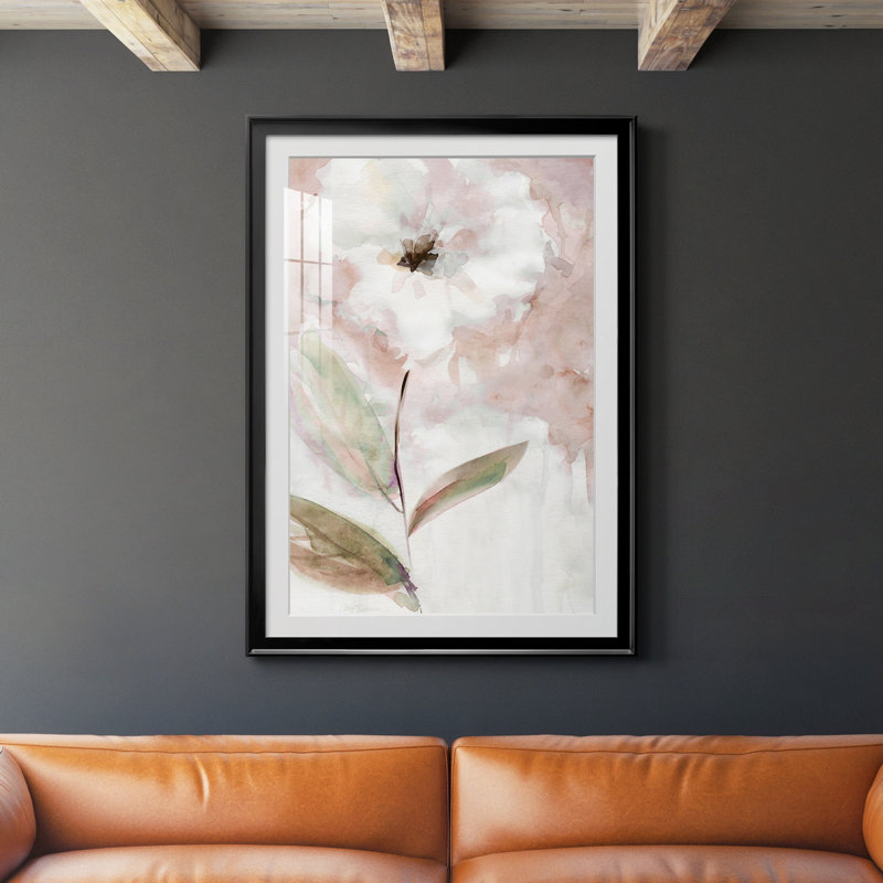 Summer Bloom I - Peinture sur toile encadrée, Noir, H 26,5 po x l 36,5 po x P 1,5 po