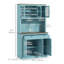 Garde-manger 71 po avec buffet micro-ondes et huche 71 po-234495245