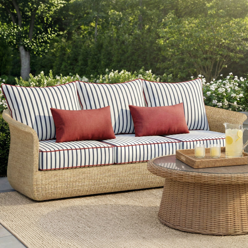 Corley Sunbrella Sofa Seat and Back Cushion Set